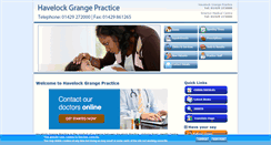 Desktop Screenshot of havelockgrangepractice.co.uk